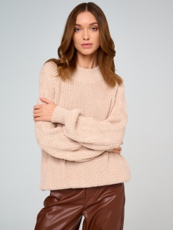 Женский вязаный свитер оверсайз, джемпер